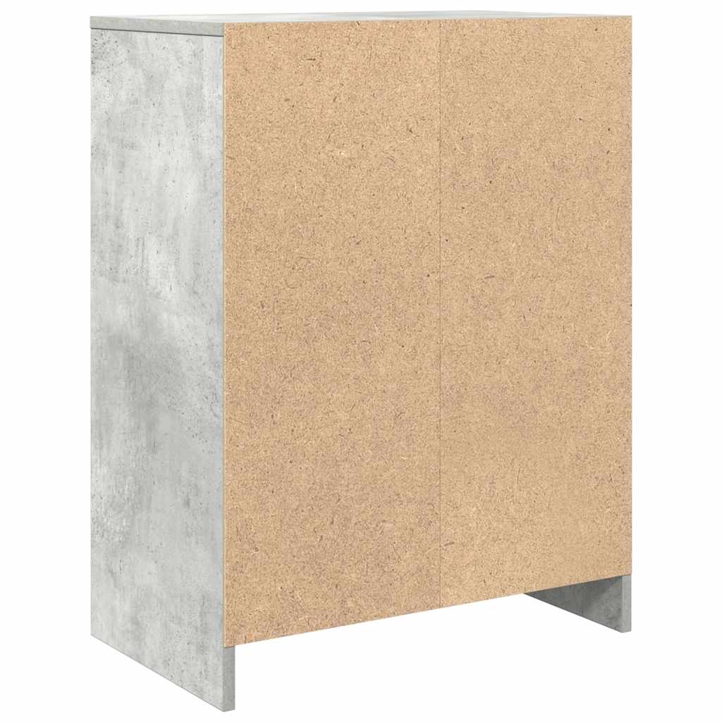 vidaXL Sideboard Concrete Grey 57x34x76 cm Engineered Wood