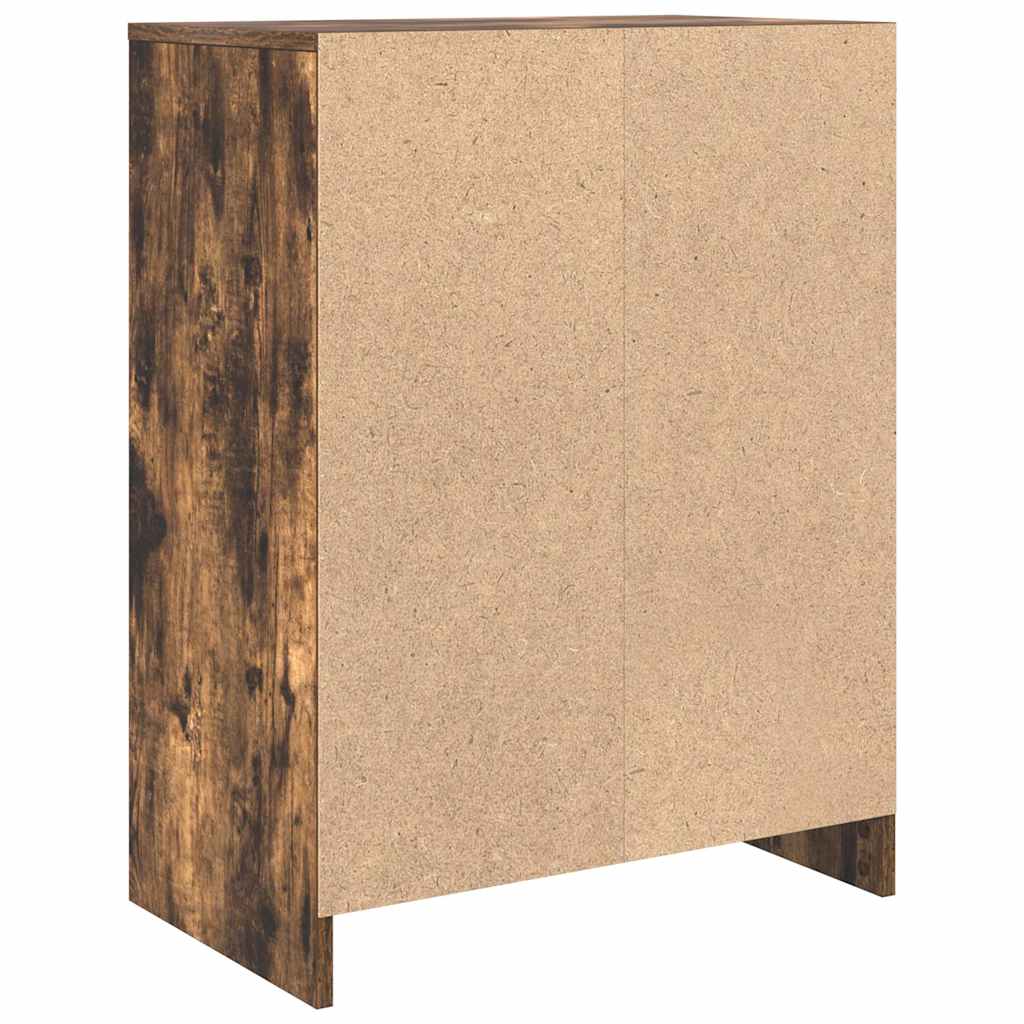 vidaXL Sideboard Smoked Oak 57x34x76 cm Engineered Wood