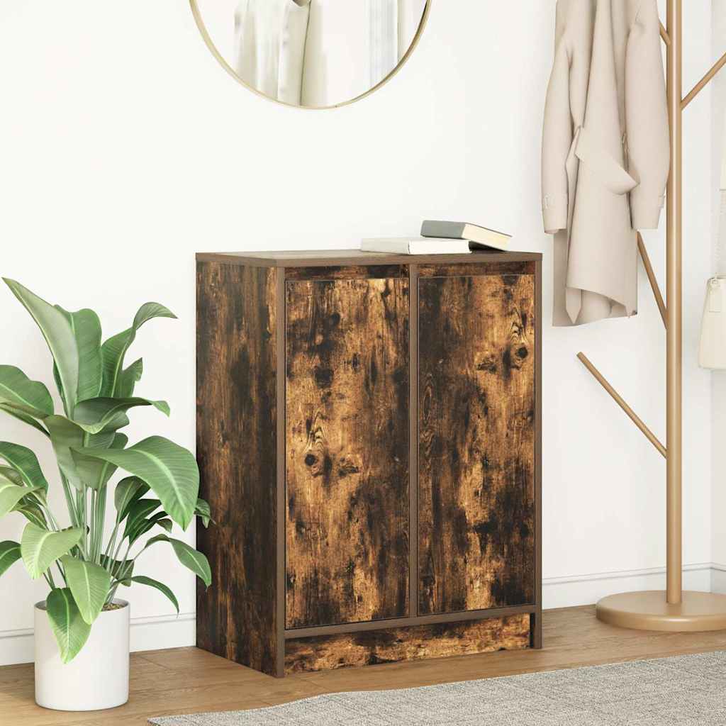 vidaXL Sideboard Smoked Oak 57x34x76 cm Engineered Wood