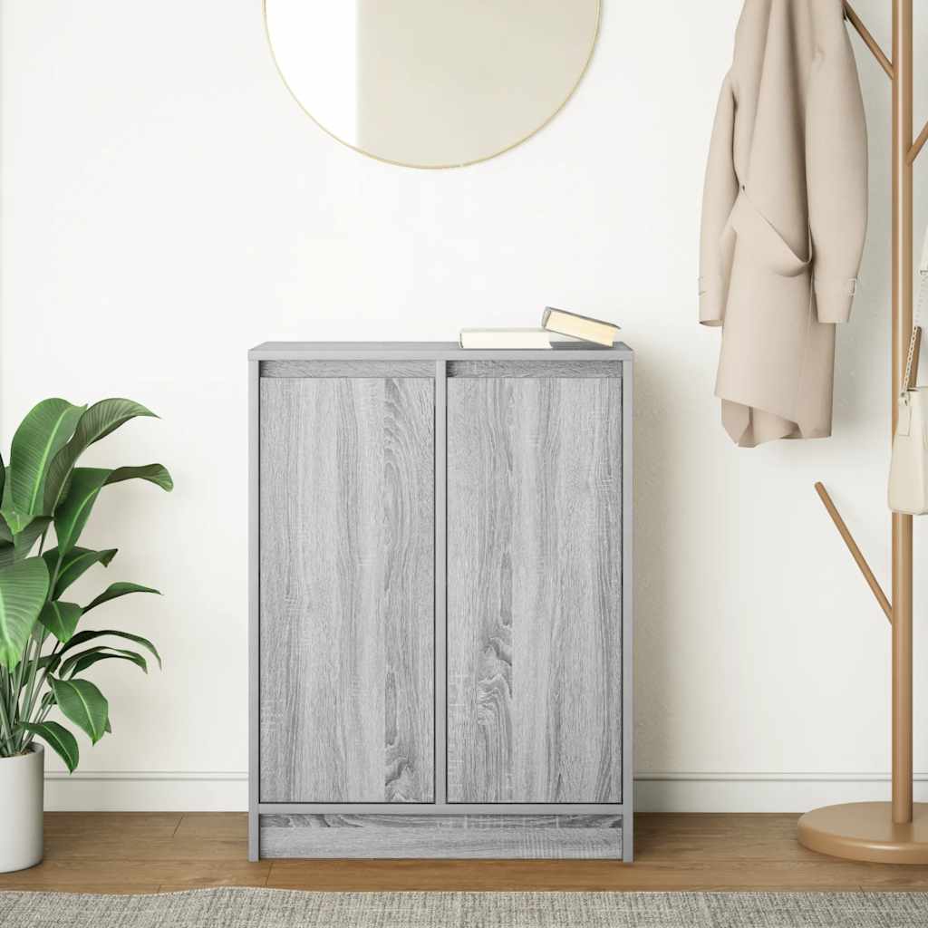 vidaXL Sideboard Grey Sonoma 57x34x76 cm Engineered Wood