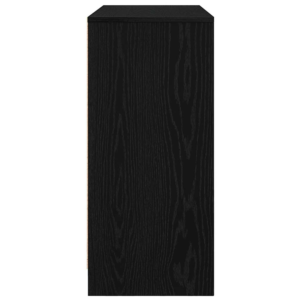 vidaXL Sideboard Black Oak 85x34x76 cm Engineered Wood