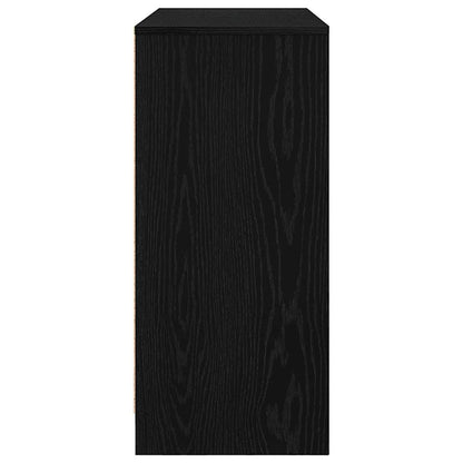 vidaXL Sideboard Black Oak 85x34x76 cm Engineered Wood