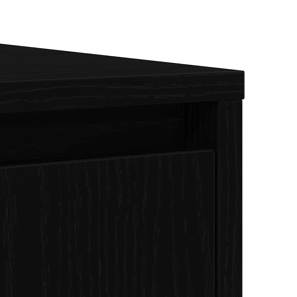 vidaXL Sideboard Black Oak 85x34x76 cm Engineered Wood