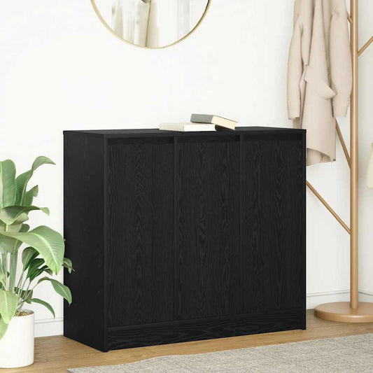 vidaXL Sideboard Black Oak 85x34x76 cm Engineered Wood