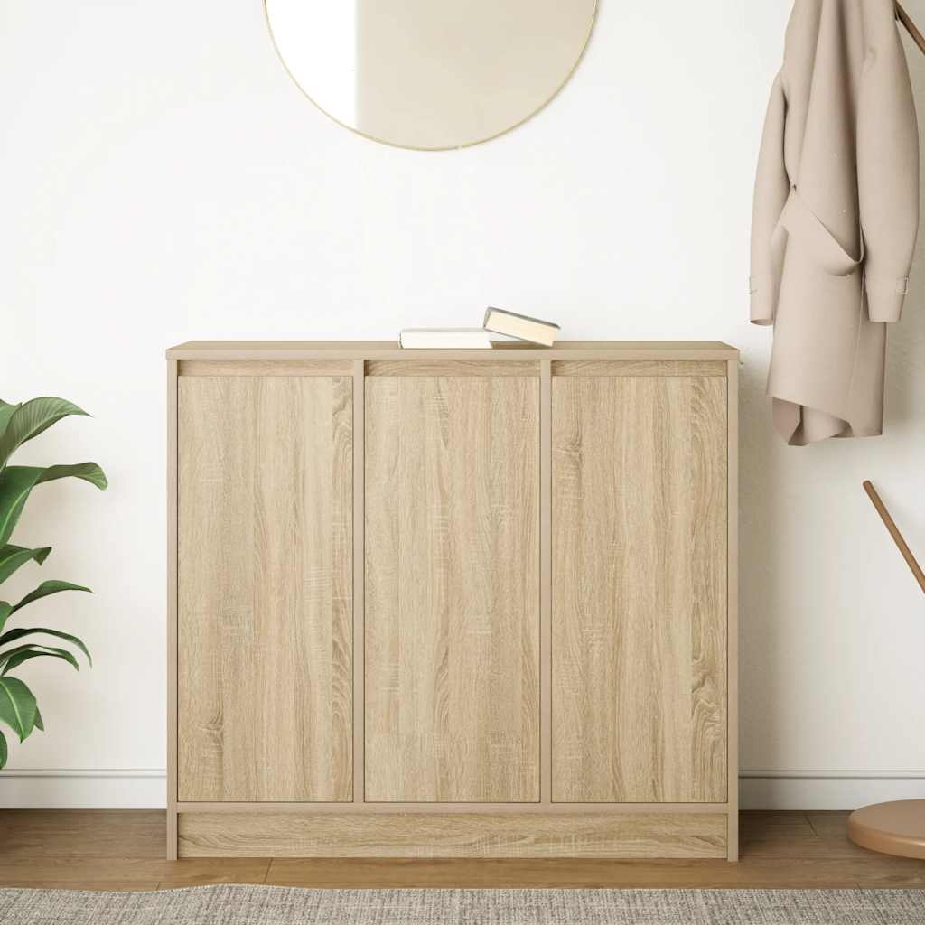 vidaXL Sideboard Sonoma Oak 85x34x76 cm Engineered Wood