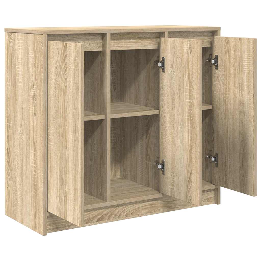 vidaXL Sideboard Sonoma Oak 85x34x76 cm Engineered Wood