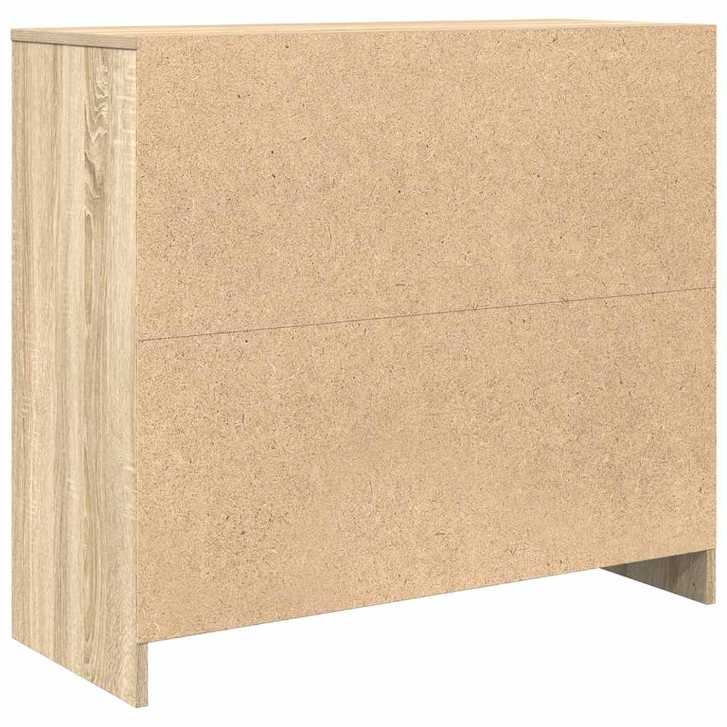 vidaXL Sideboard Sonoma Oak 85x34x76 cm Engineered Wood