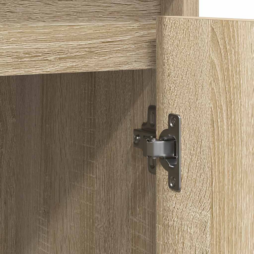 vidaXL Sideboard Sonoma Oak 85x34x76 cm Engineered Wood