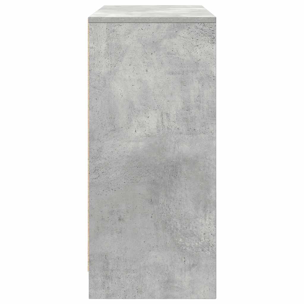 vidaXL Sideboard Concrete Grey 85x34x76 cm Engineered Wood