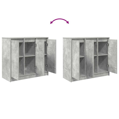 vidaXL Sideboard Concrete Grey 85x34x76 cm Engineered Wood