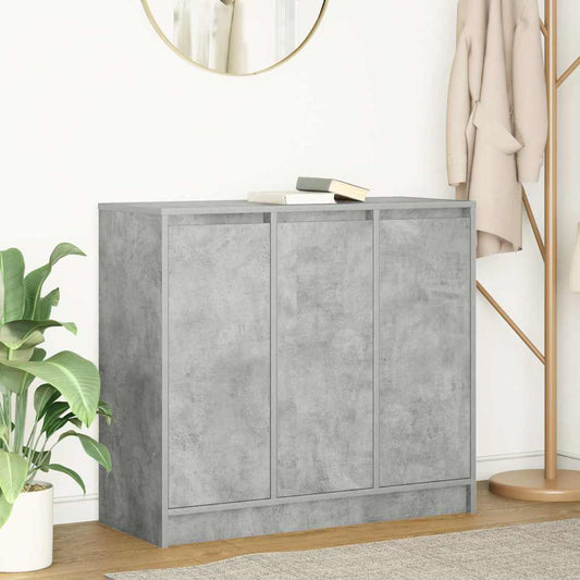 vidaXL Sideboard Concrete Grey 85x34x76 cm Engineered Wood
