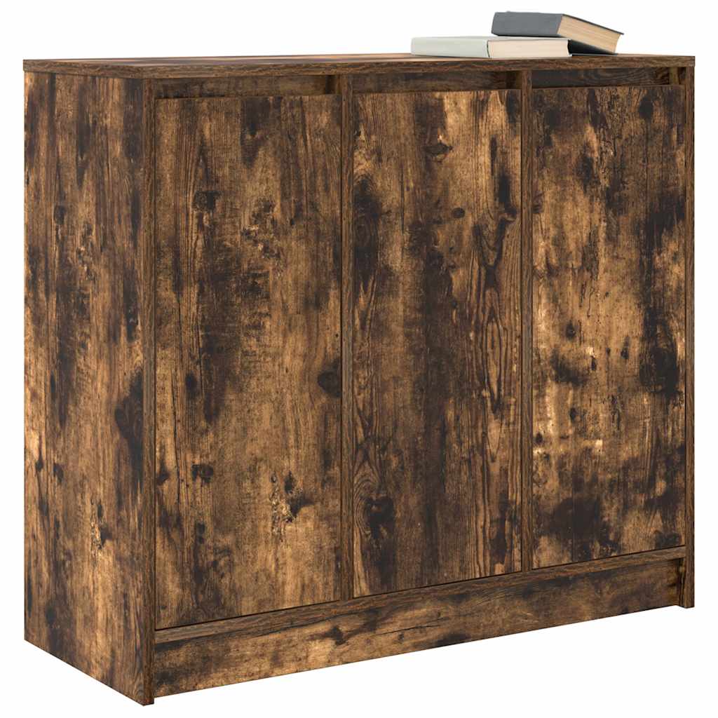 vidaXL Sideboard Smoked Oak 85x34x76 cm Engineered Wood