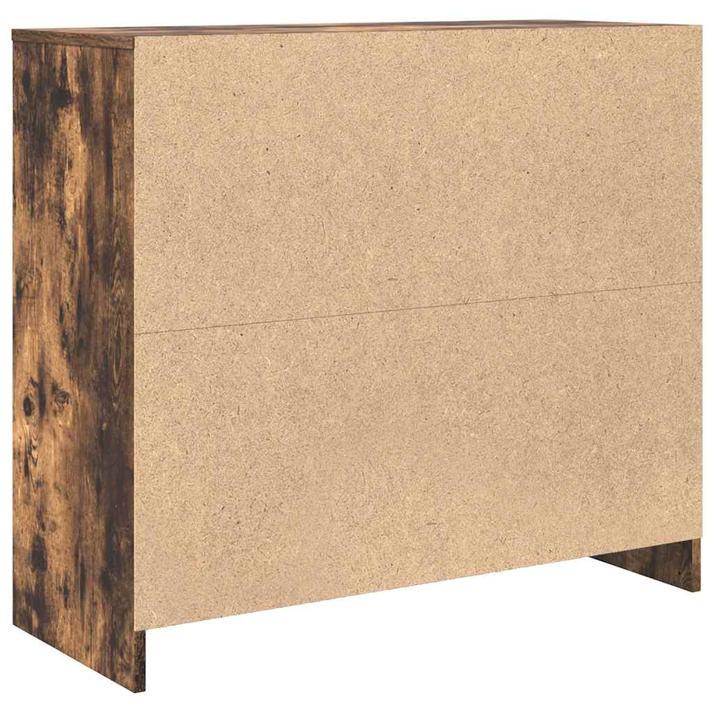 vidaXL Sideboard Smoked Oak 85x34x76 cm Engineered Wood