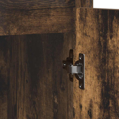 vidaXL Sideboard Smoked Oak 85x34x76 cm Engineered Wood