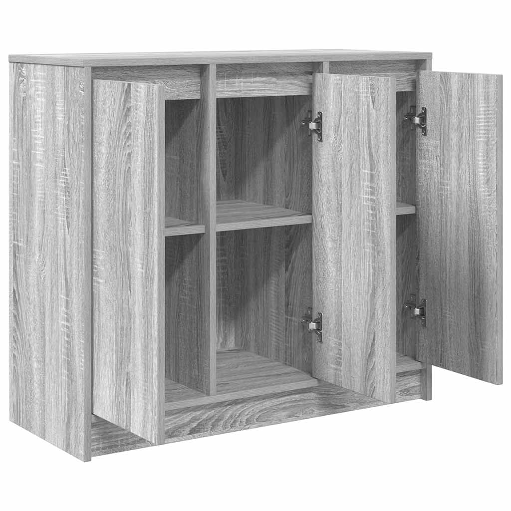 vidaXL Sideboard Grey Sonoma 85x34x76 cm Engineered Wood