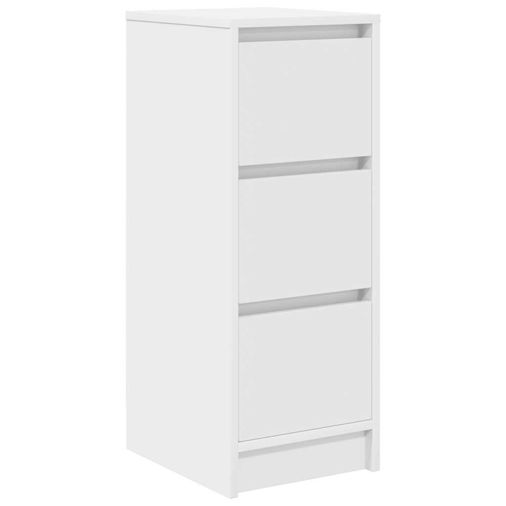 vidaXL Sideboard White 29.5x34x76 cm Engineered Wood
