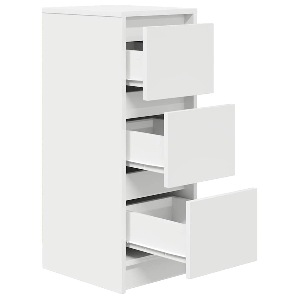 vidaXL Sideboard White 29.5x34x76 cm Engineered Wood