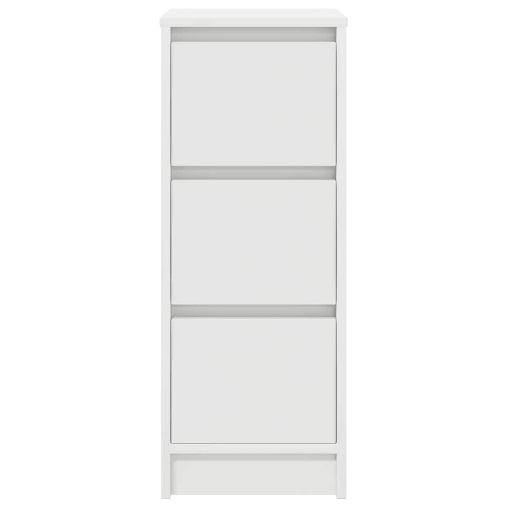 vidaXL Sideboard White 29.5x34x76 cm Engineered Wood