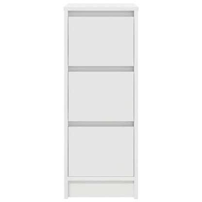 vidaXL Sideboard White 29.5x34x76 cm Engineered Wood