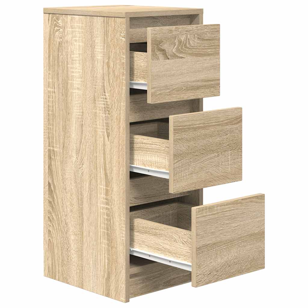 vidaXL Sideboard Sonoma Oak 29.5x34x76 cm Engineered Wood