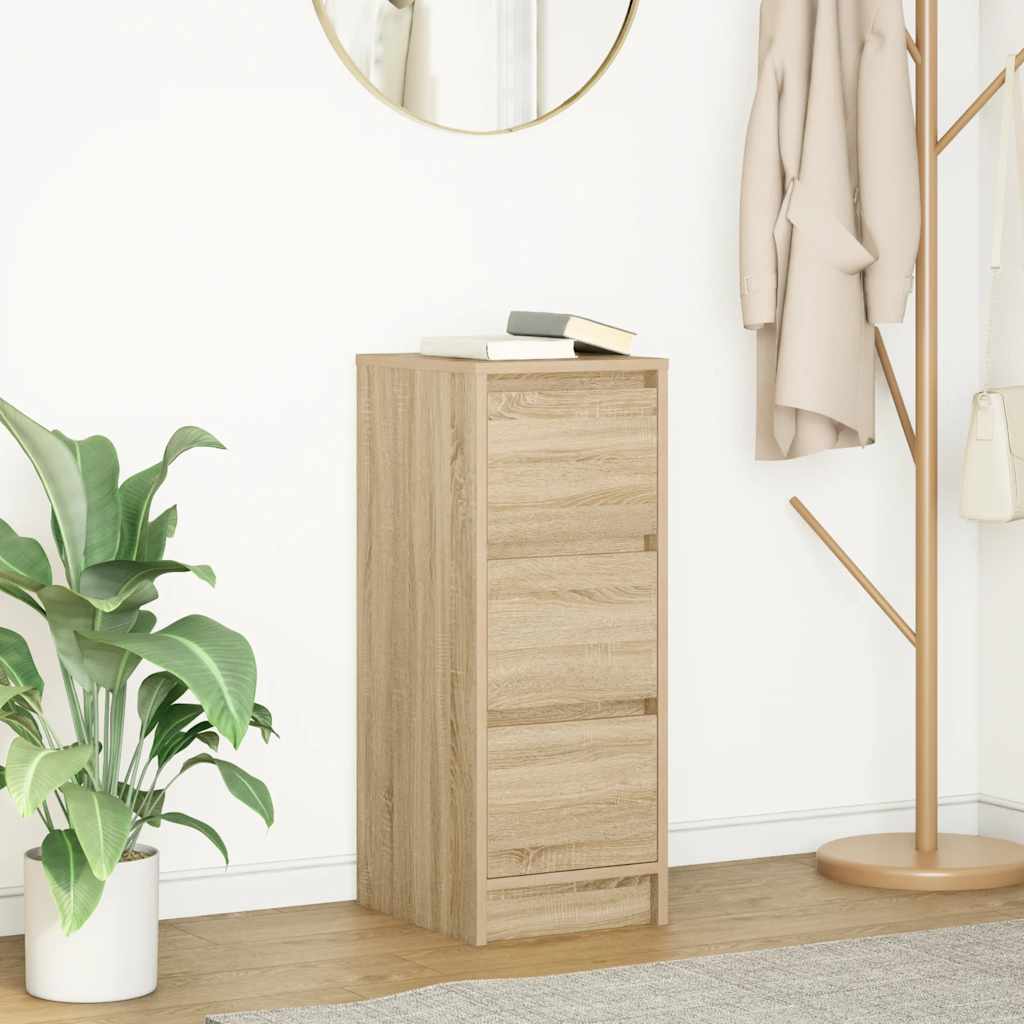 vidaXL Sideboard Sonoma Oak 29.5x34x76 cm Engineered Wood
