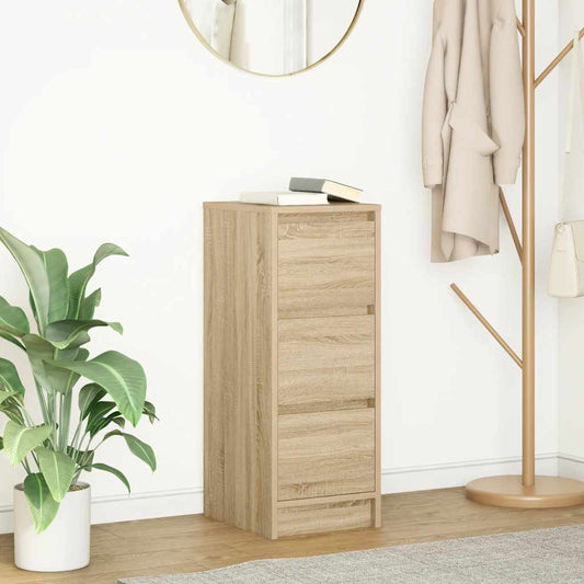 vidaXL Sideboard Sonoma Oak 29.5x34x76 cm Engineered Wood