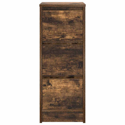 vidaXL Sideboard Smoked Oak 29.5x34x76 cm Engineered Wood