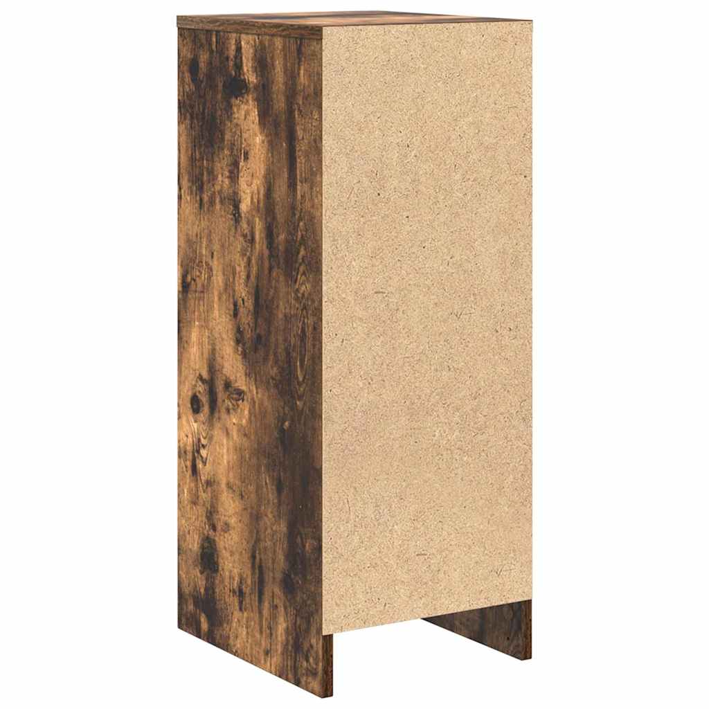 vidaXL Sideboard Smoked Oak 29.5x34x76 cm Engineered Wood