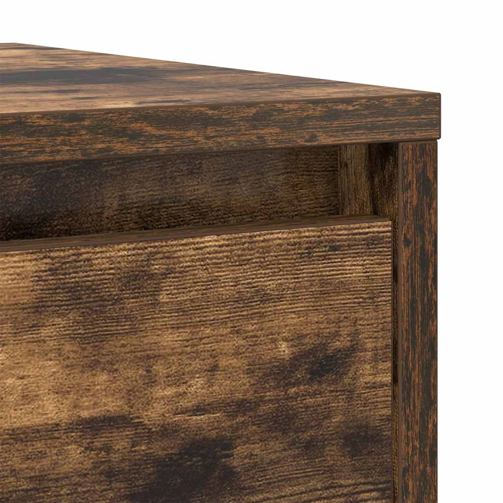 vidaXL Sideboard Smoked Oak 29.5x34x76 cm Engineered Wood