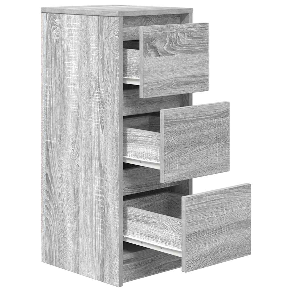 vidaXL Sideboard Grey Sonoma 29.5x34x76 cm Engineered Wood