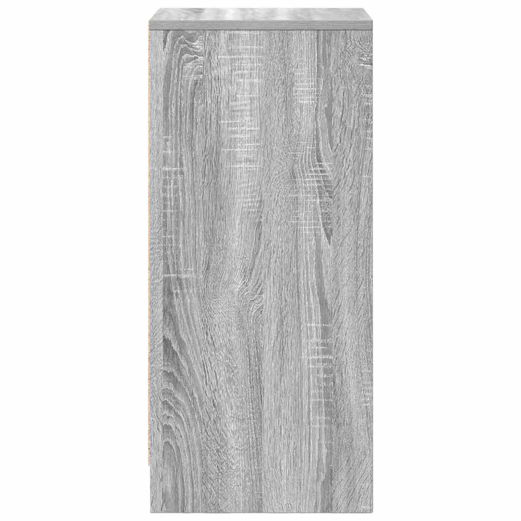 vidaXL Sideboard Grey Sonoma 29.5x34x76 cm Engineered Wood