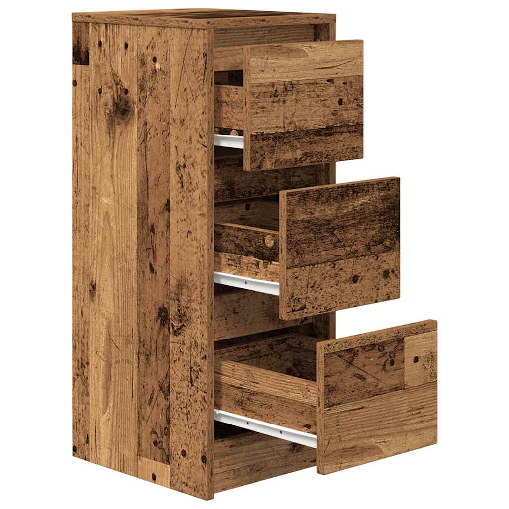 vidaXL Sideboard Old Wood 29.5x34x76 cm Engineered Wood