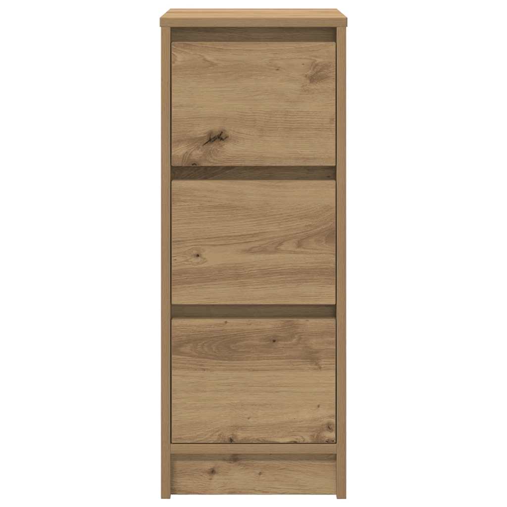 vidaXL Sideboard Artisan Oak 29.5x34x76 cm Engineered Wood