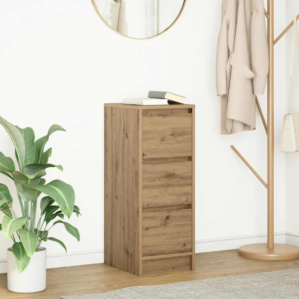 vidaXL Sideboard Artisan Oak 29.5x34x76 cm Engineered Wood