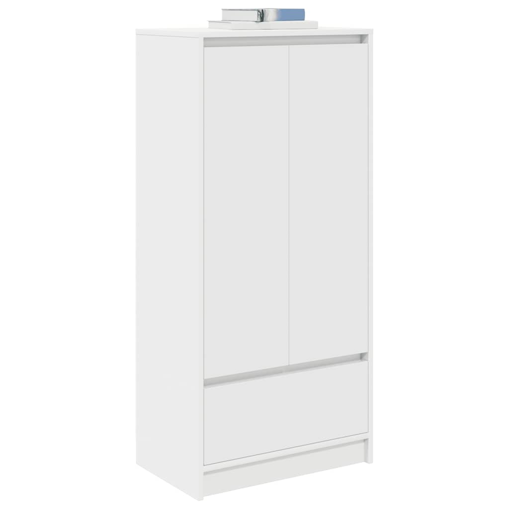 vidaXL Cabinet with Drawer White 55.5x34x119.5 cm Engineered Wood
