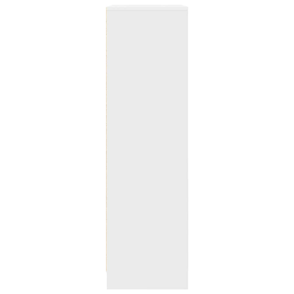 vidaXL Cabinet with Drawer White 55.5x34x119.5 cm Engineered Wood