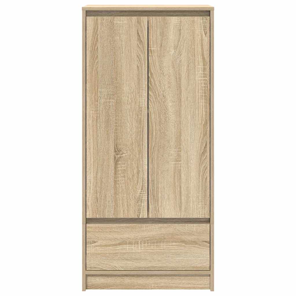 vidaXL Cabinet with Drawer Sonoma Oak 55.5x34x119.5 cm Engineered Wood