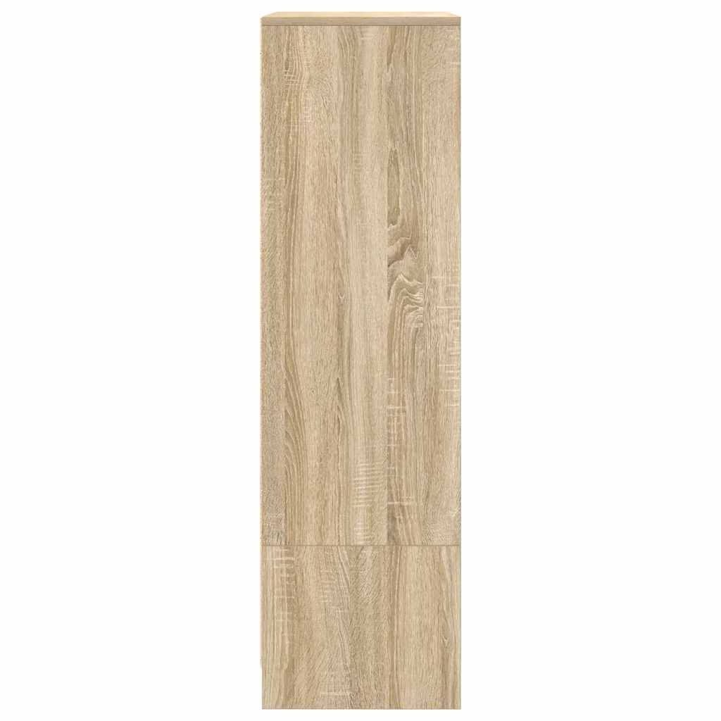 vidaXL Cabinet with Drawer Sonoma Oak 55.5x34x119.5 cm Engineered Wood