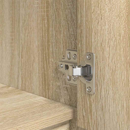vidaXL Cabinet with Drawer Sonoma Oak 55.5x34x119.5 cm Engineered Wood
