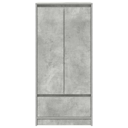 vidaXL Cabinet with Drawer Concrete Grey 55.5x34x119.5 cm Engineered Wood