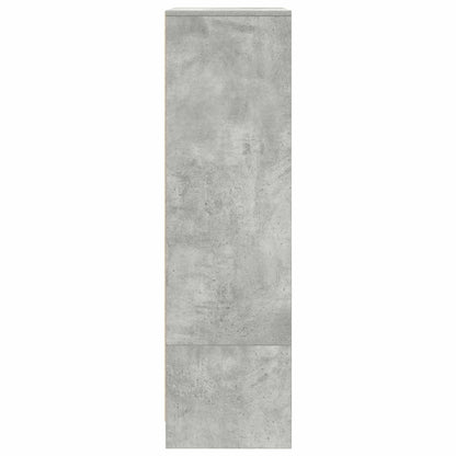 vidaXL Cabinet with Drawer Concrete Grey 55.5x34x119.5 cm Engineered Wood