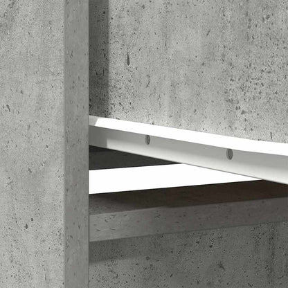 vidaXL Cabinet with Drawer Concrete Grey 55.5x34x119.5 cm Engineered Wood