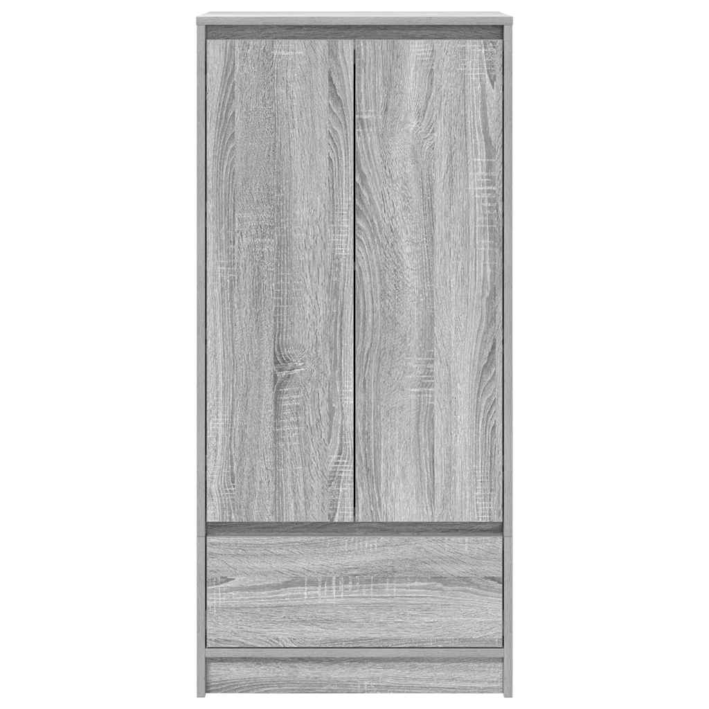 vidaXL Cabinet with Drawer Grey Sonoma 55.5x34x119.5 cm Engineered Wood