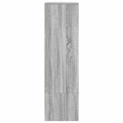 vidaXL Cabinet with Drawer Grey Sonoma 55.5x34x119.5 cm Engineered Wood