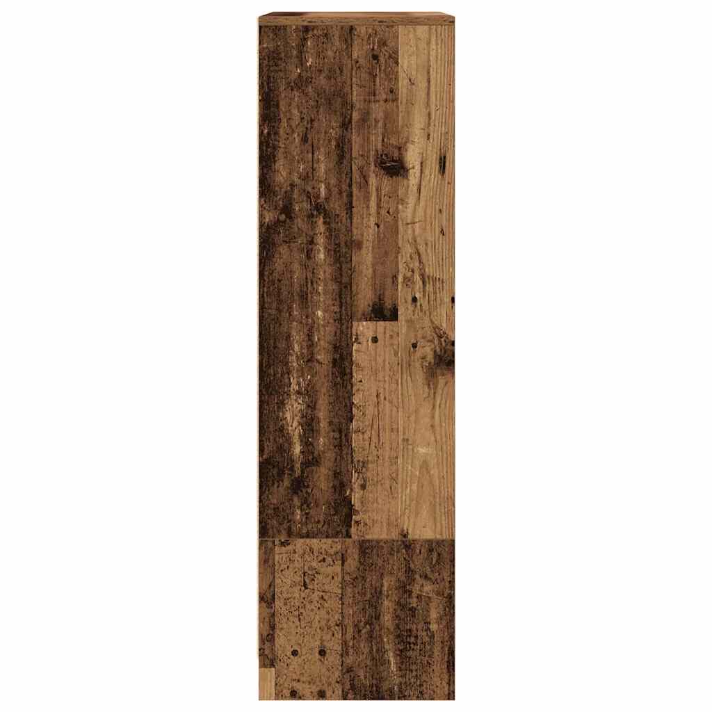 vidaXL Cabinet with Drawer Old Wood 55.5x34x119.5 cm Engineered Wood