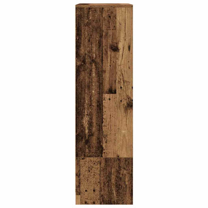 vidaXL Cabinet with Drawer Old Wood 55.5x34x119.5 cm Engineered Wood
