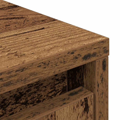 vidaXL Cabinet with Drawer Old Wood 55.5x34x119.5 cm Engineered Wood