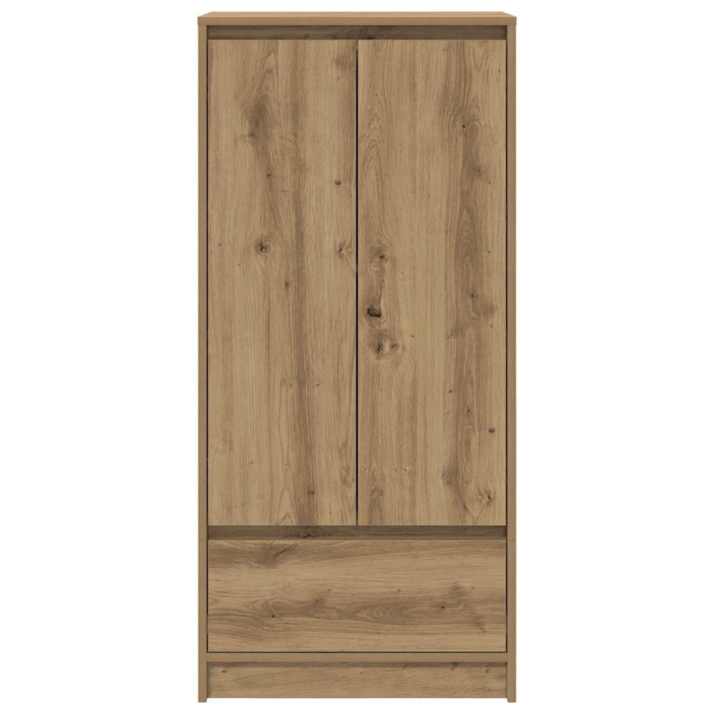 vidaXL Cabinet with Drawer Artisan Oak 55.5x34x119.5 cm Engineered Wood