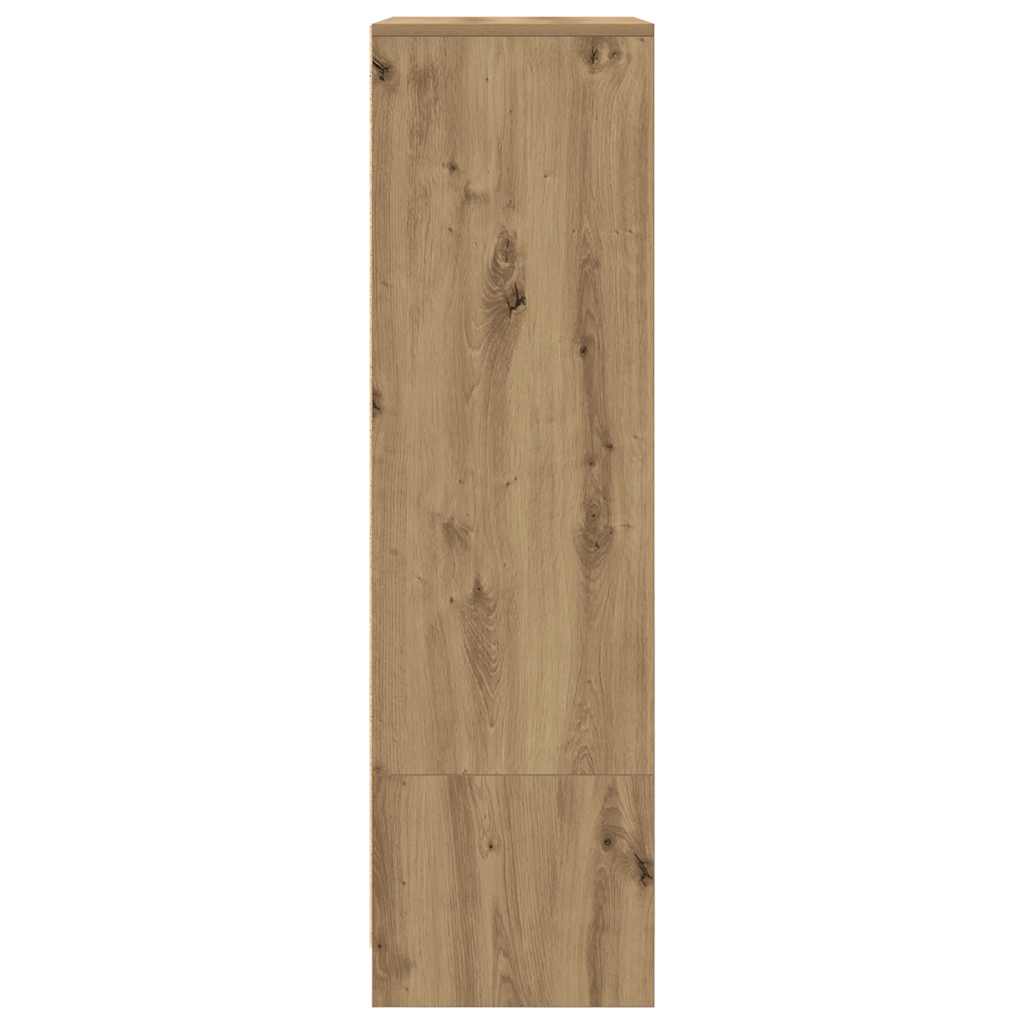 vidaXL Cabinet with Drawer Artisan Oak 55.5x34x119.5 cm Engineered Wood