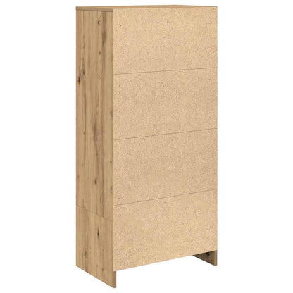 vidaXL Cabinet with Drawer Artisan Oak 55.5x34x119.5 cm Engineered Wood